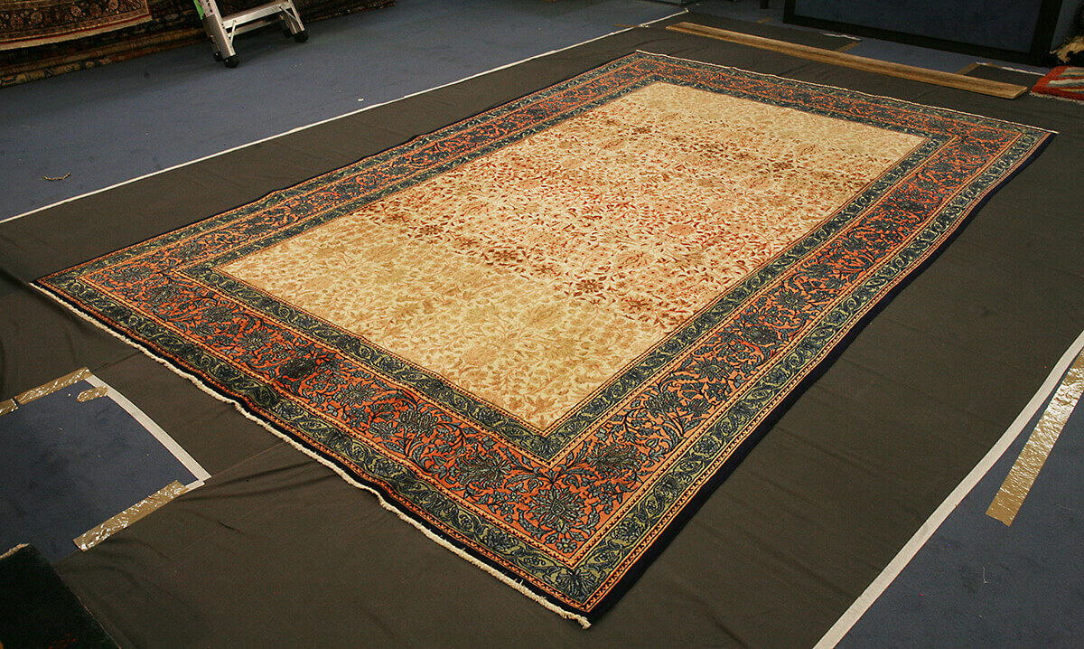 Antique Persian Kashan Kurk Carpet n°:95646340